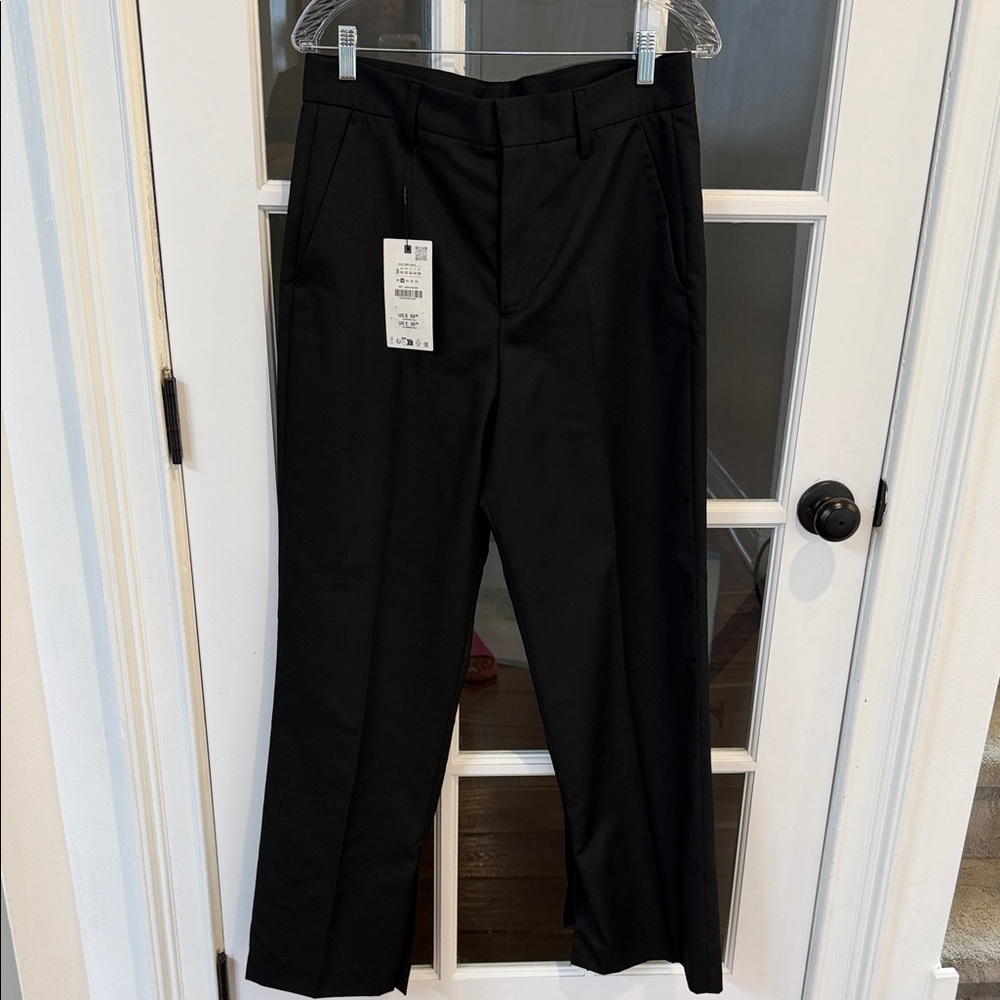 Zara Black Men's Tailored Dress Trousers